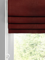 Claret Red Burgundy Montero Velvet Made To Measure Roman Blind - Image 2 of 6