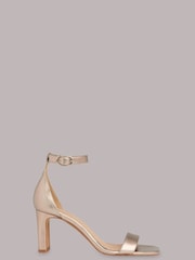 Whistles Natural Lena Heeled Sandals - Image 2 of 4