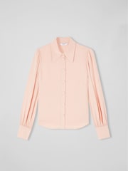 LK Bennett Pink Sonya Crepe Blouse - Image 4 of 4