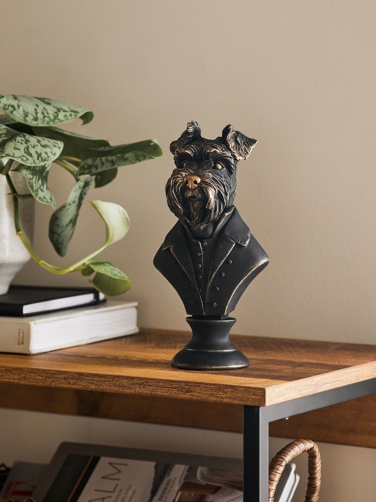 Black/Gold Wilson the Schnauzer Ornament - Image 1 of 4
