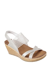 Skechers Natural Beverlee High Tea Womens Sandals - Image 3 of 5