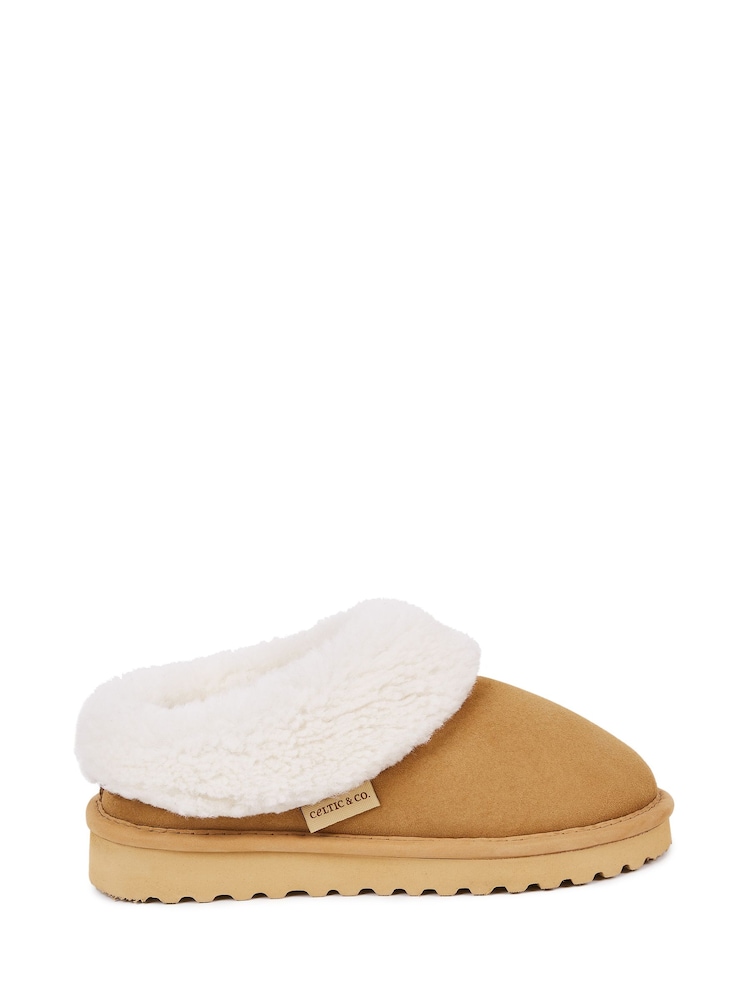 Celtic & Co. Cribba Brown Clog Slippers - Image 1 of 7