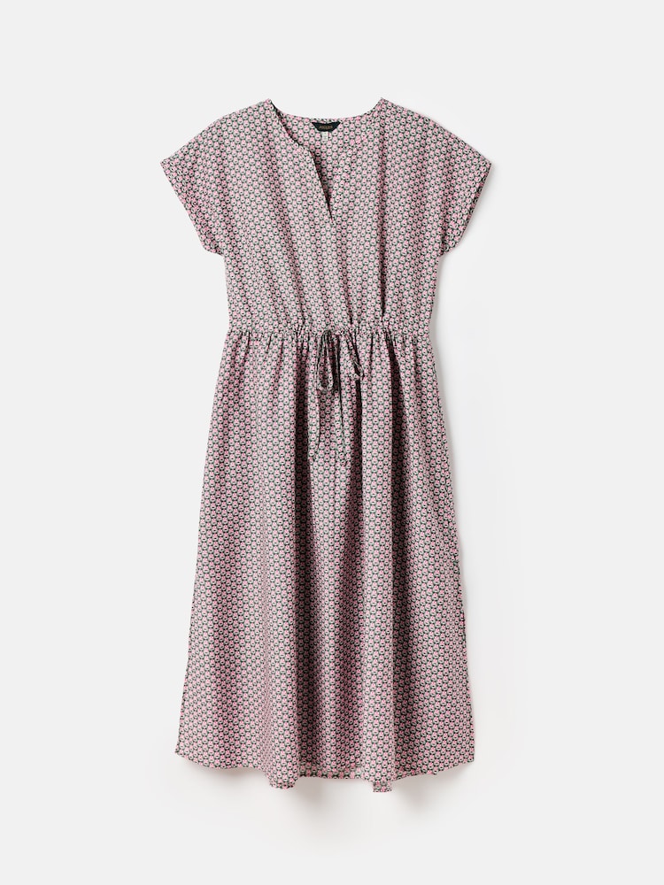 Joules Brooke Green/Pink Printed Beach Dress - Image 6 of 6 Joules Brooke Green/Pink Printed Beach Dress - Image 6 of 6