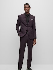 BOSS Black Slim Fit Dress 100% Cotton Shirt - Image 3 of 6