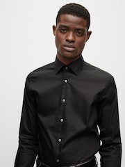 BOSS Black Slim Fit Dress 100% Cotton Shirt - Image 4 of 6