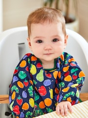 JoJo Maman Bébé Multi The Very Hungry Caterpillar Deluxe Sleeved Bib - Image 1 of 3
