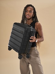 Cabin Max Black Anode Four Wheel Carry On Easyjet Sized Underseat 45cm Suitcase - Image 1 of 5