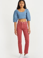 Levi's® Soft Clean Earth Red Pfd 724™ High Rise Straight Jeans - Image 1 of 5