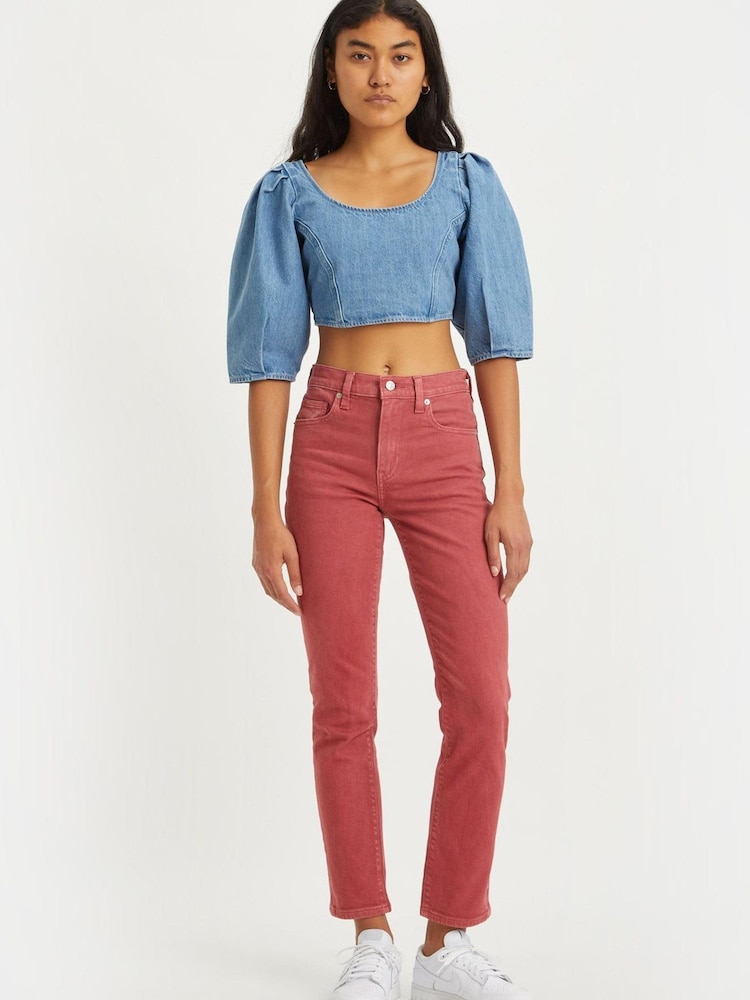 Levi's® Soft Clean Earth Red Pfd 724™ High Rise Straight Jeans - Image 1 of 5