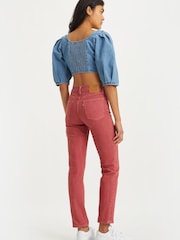 Levi's® Soft Clean Earth Red Pfd 724™ High Rise Straight Jeans - Image 2 of 5