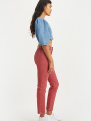 Levi's® Soft Clean Earth Red Pfd 724™ High Rise Straight Jeans - Image 4 of 5