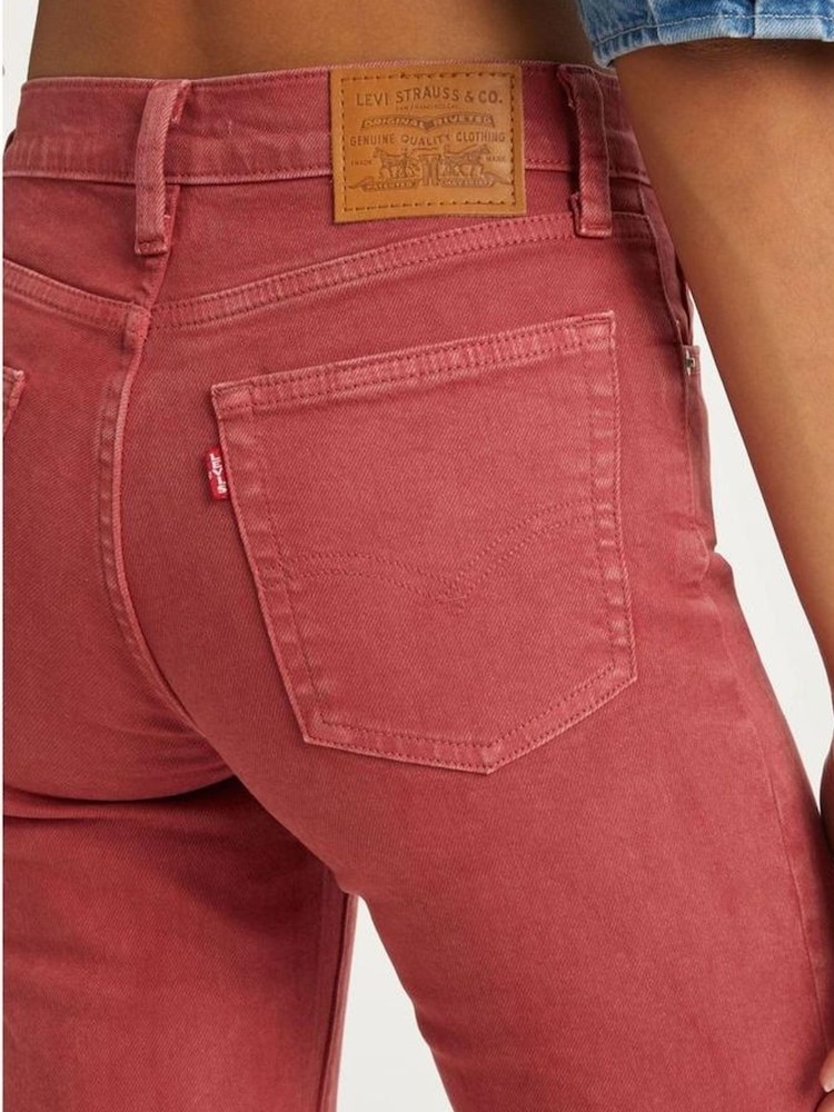 Levi's® Soft Clean Earth Red Pfd 724™ High Rise Straight Jeans - Image 5 of 5