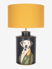 Pacific Yellow Pointer Hand Painted Dog Table Lamp - Image 1 of 2
