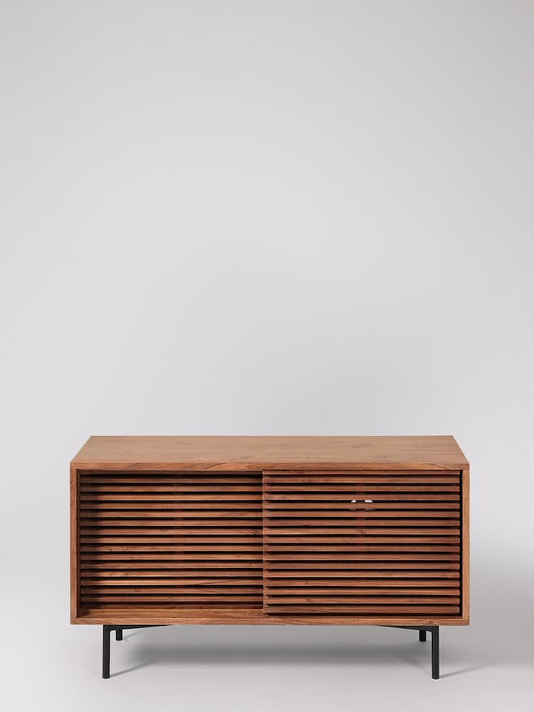 Swoon Brown Weaving TV Unit - Image 2 of 6