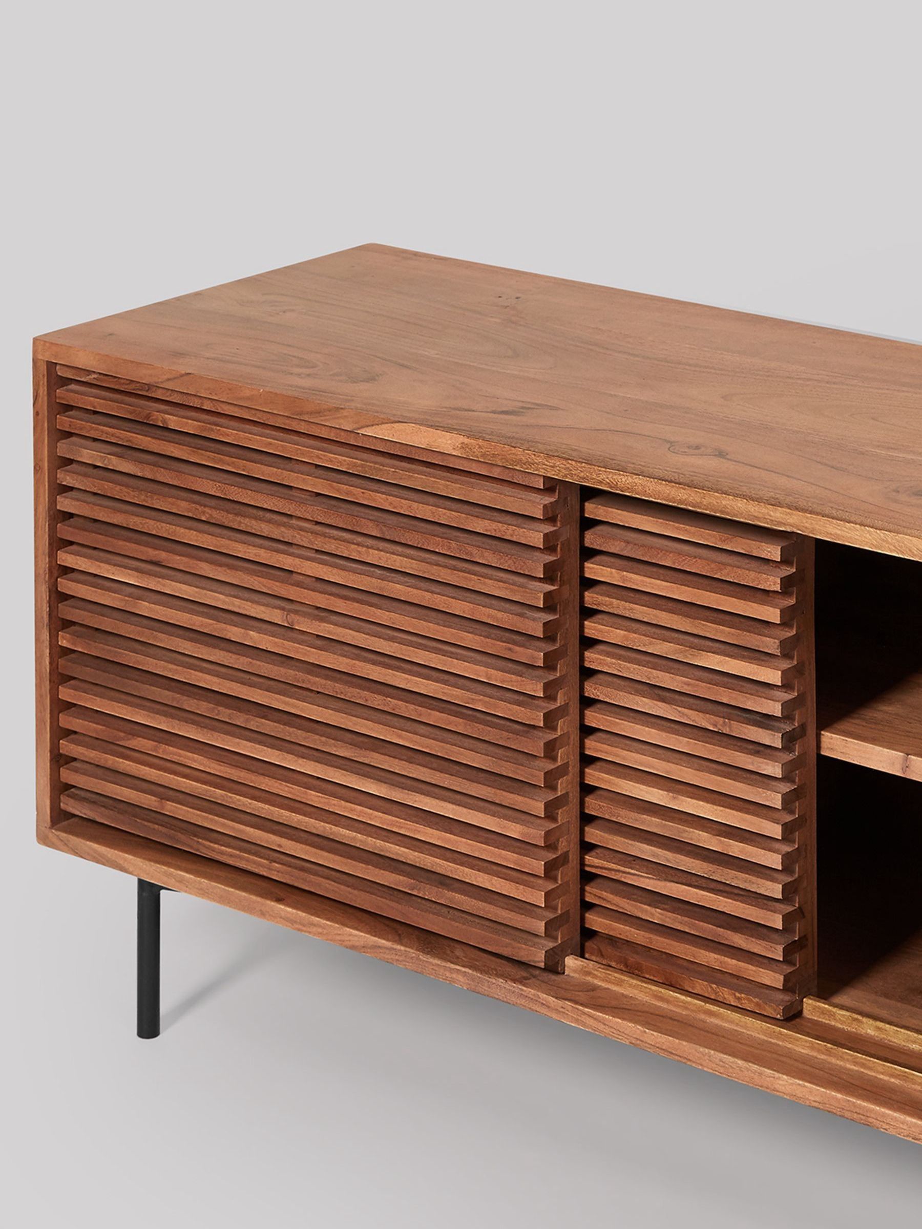 Swoon Brown Weaving TV Unit - Image 5 of 6