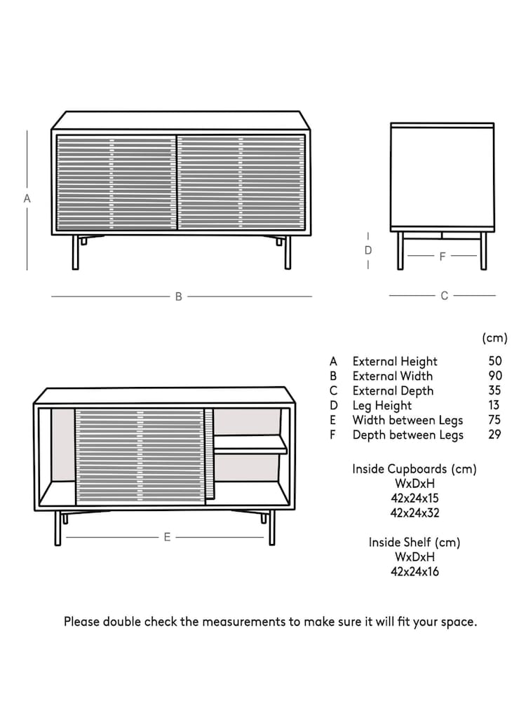 Swoon Brown Weaving TV Unit - Image 6 of 6