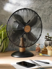 Black Bronx Desk Fan - Image 1 of 4