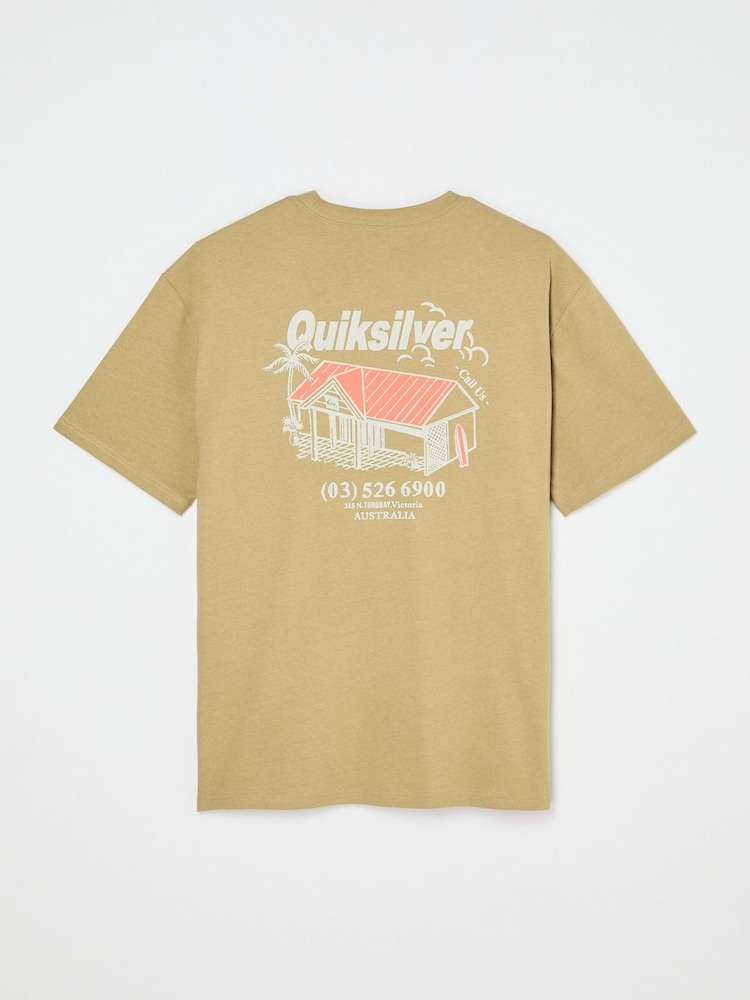 Quiksilver Natural Deep House Short Sleeve T-Shirt - Image 1 of 3
