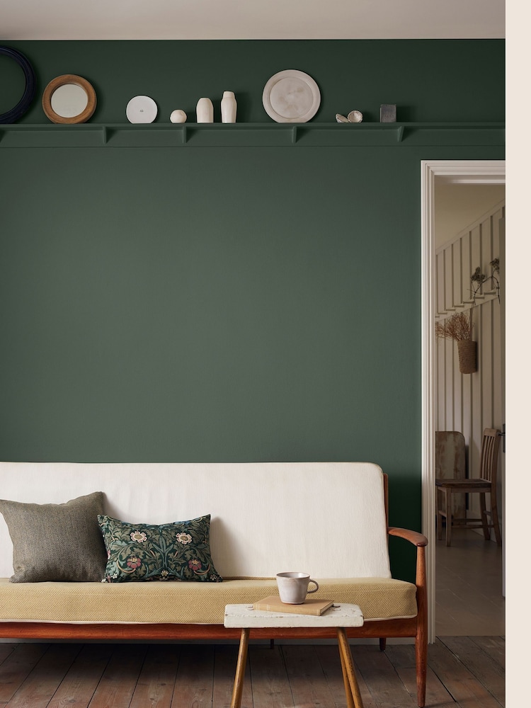 Morris & Co. Wooded Dell Green Matt Emulsion Paint - Image 1 of 2