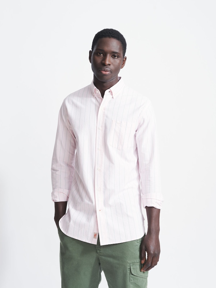 Aubin Pink Stripe Aldridge Shirt - Image 1 of 5