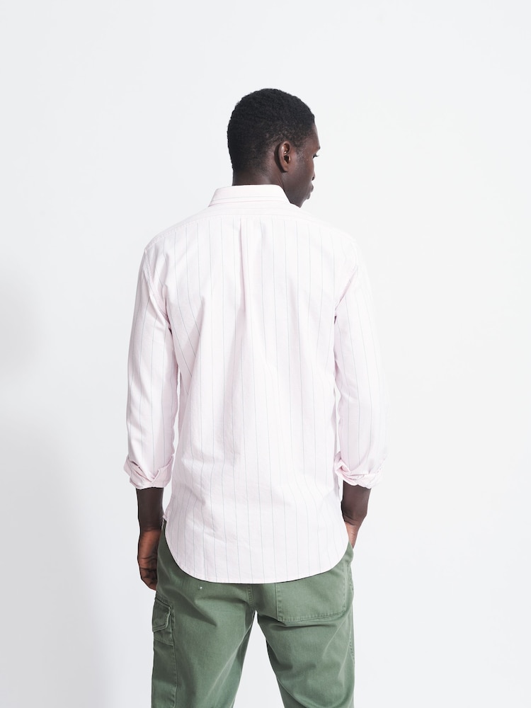 Aubin Pink Stripe Aldridge Shirt - Image 2 of 5
