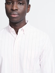Aubin Pink Stripe Aldridge Shirt - Image 4 of 5