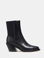 COACH Black Prestyn Leather Bootie - Image 1 of 4