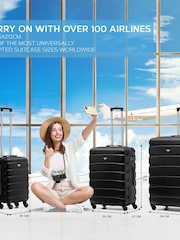 Flight Knight Large Hardcase Lightweight Check In Suitcase With 4 Wheels - Image 7 of 7
