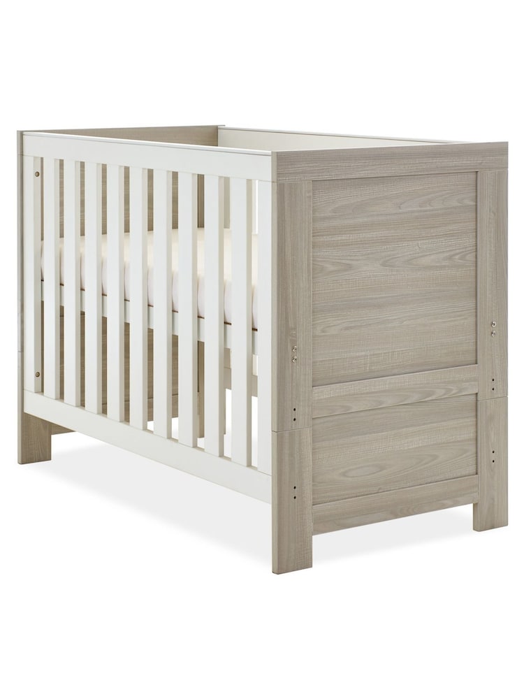 Obaby Grey Wash and White Nika Mini Nursery Furniture Set 2 Piece - Image 2 of 4