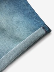Light Blue Slim Stretch Denim Shorts - Image 5 of 5