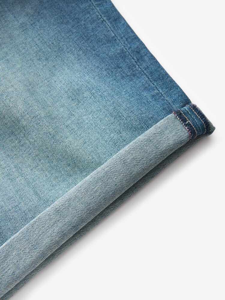 Light Blue Slim Stretch Denim Shorts - Image 5 of 5
