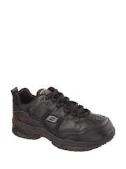Skechers Black Mens Soft Stride Grinnell Slip Resistant Safety Shoes - Image 3 of 4