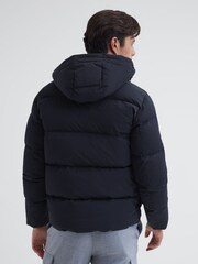 Reiss Navy Ryder Short Puffer Jacket - Image 5 of 6