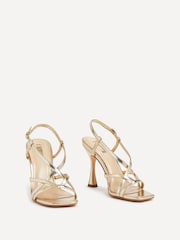 Linzi Gold Sabrina Strappy Stiletto Heeled Sandals - Image 3 of 5