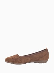 Gabor Resemblance Suede Ballerina Shoes - Image 2 of 5