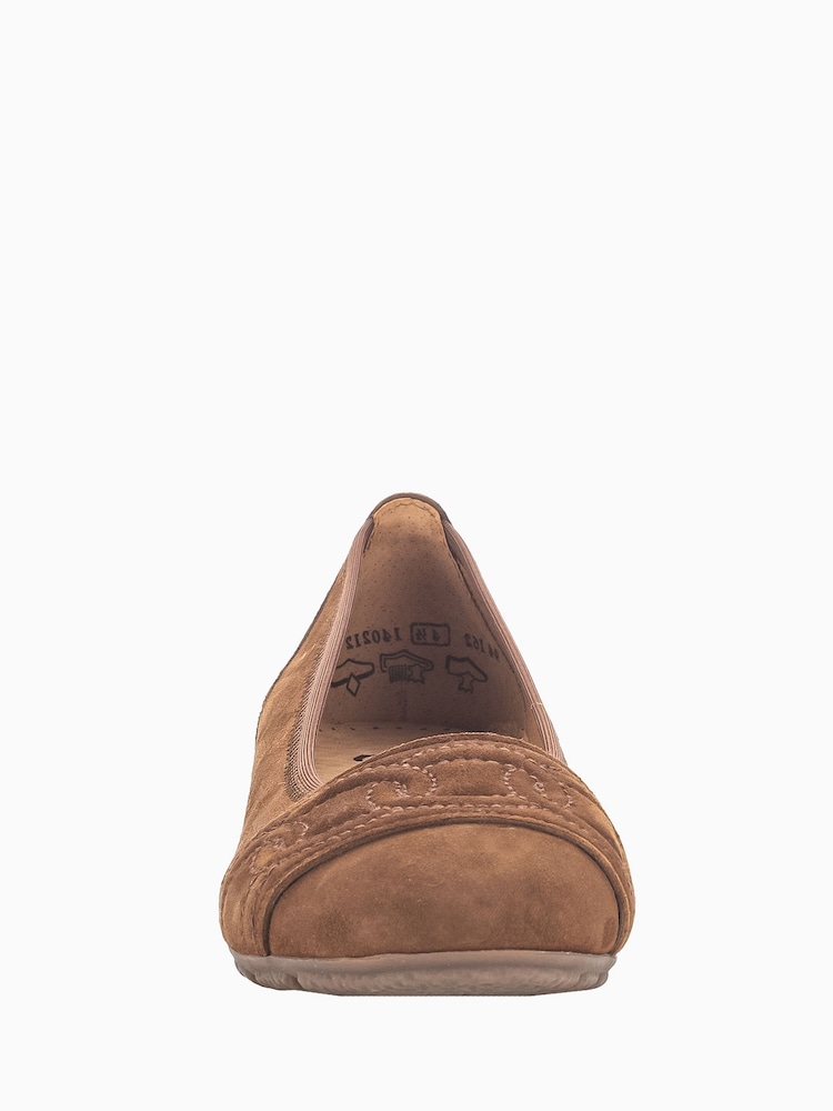 Gabor Resemblance Suede Ballerina Shoes - Image 5 of 5