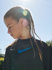 Nike Black Sun Safe Hydroguard Long Sleeve Rash Vest - Image 4 of 7