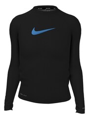 Nike Black Sun Safe Hydroguard Long Sleeve Rash Vest - Image 5 of 7