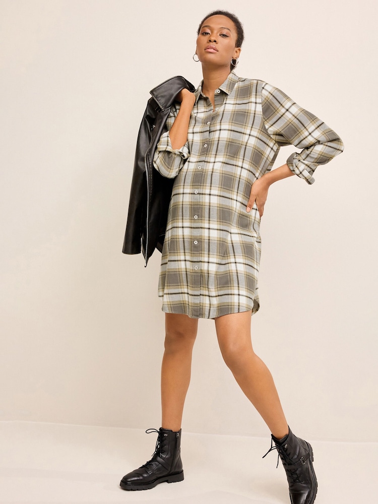 Kariert - Hemdkleid (Umstandsmode) - Bild 1 von 7