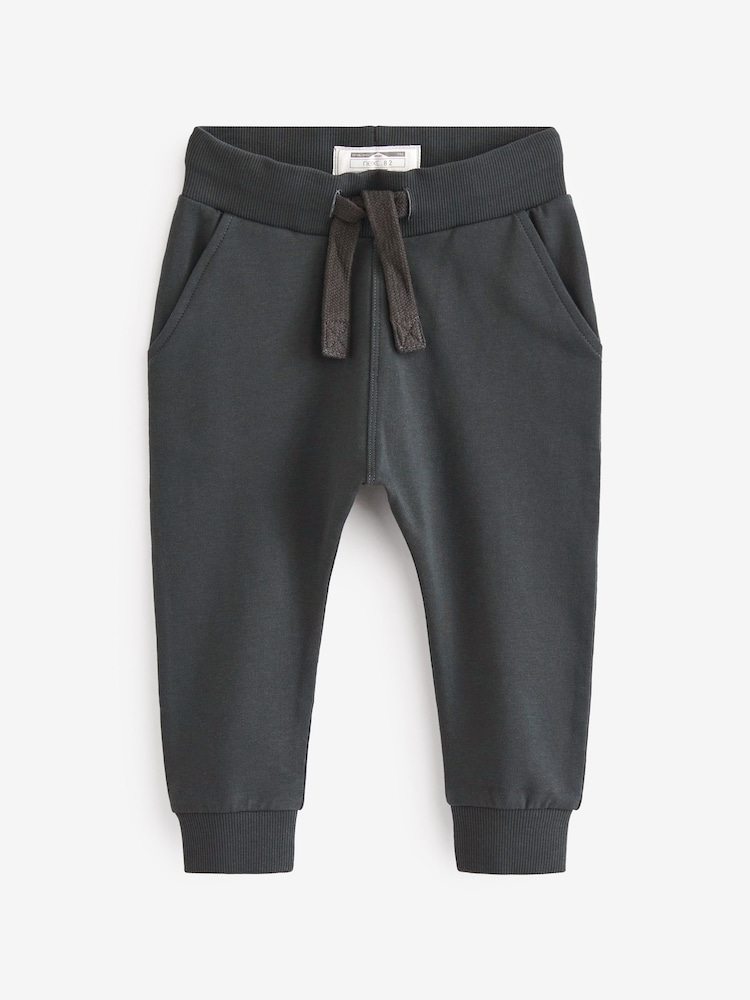 Charcoal/Grey/Brown Joggers 5 Pack (3mths-7yrs) - Image 3 of 6