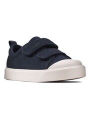 Clarks Blue MultFit Shark Print Canvas Shoes - Image 3 of 7
