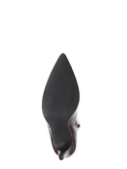 Jones Bootmaker Purple Cadence Heeled Leather Ankle Boots - Image 5 of 5