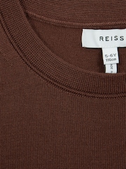 Reiss Rust Wessex Junior Crew Neck Knitted Jumper - Image 6 of 6