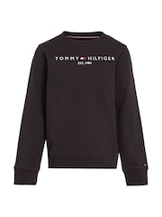 Tommy Hilfiger Black Essential Sweatshirt - Image 1 of 5