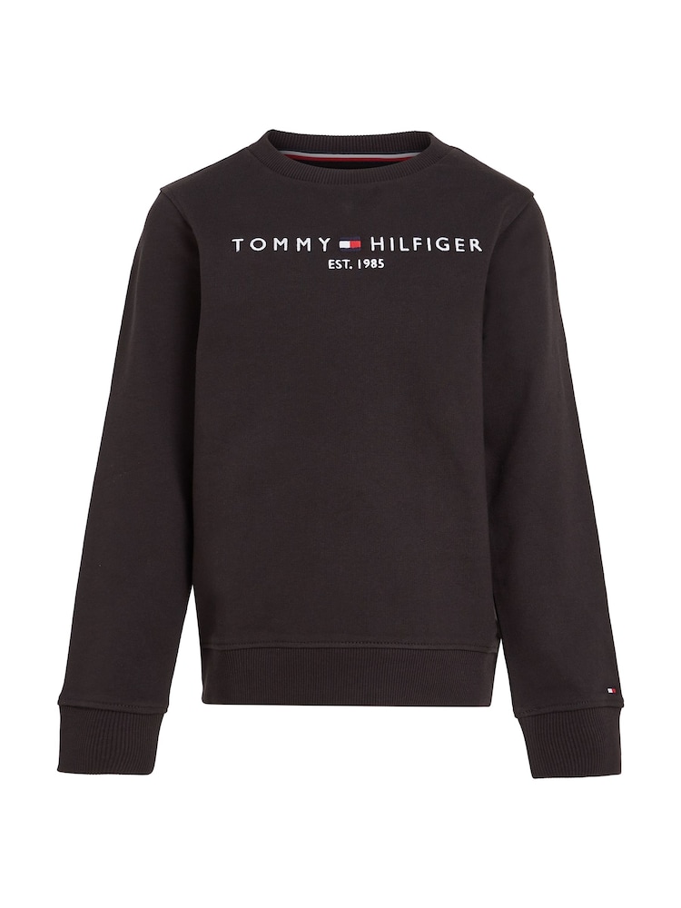 Tommy Hilfiger Black Essential Sweatshirt - Image 1 of 5