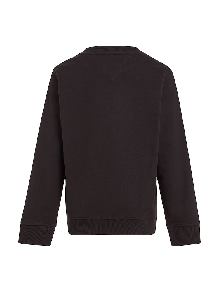 Tommy Hilfiger Black Essential Sweatshirt - Image 2 of 5