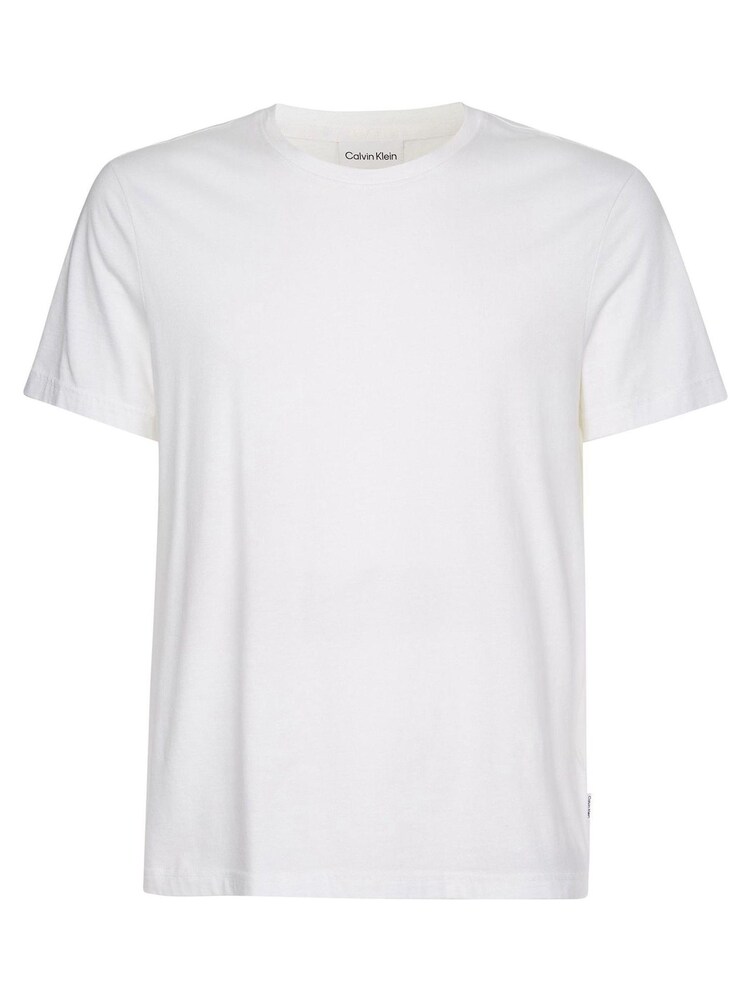 Calvin Klein White Smooth 100% Cotton T-Shirt - Image 3 of 3 Calvin Klein White Smooth 100% Cotton T-Shirt - Image 3 of 3