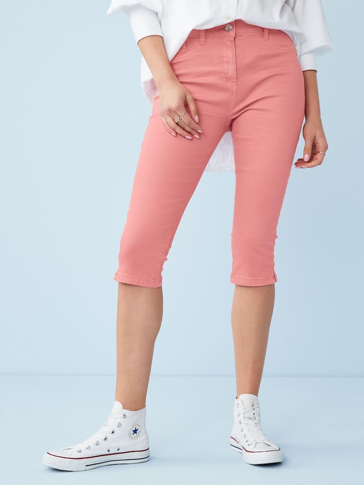 Pink - Pedal Pusher Cropped-Jeans - Bild 1 von 6 Pink - Pedal Pusher Cropped-Jeans - Bild 1 von 6