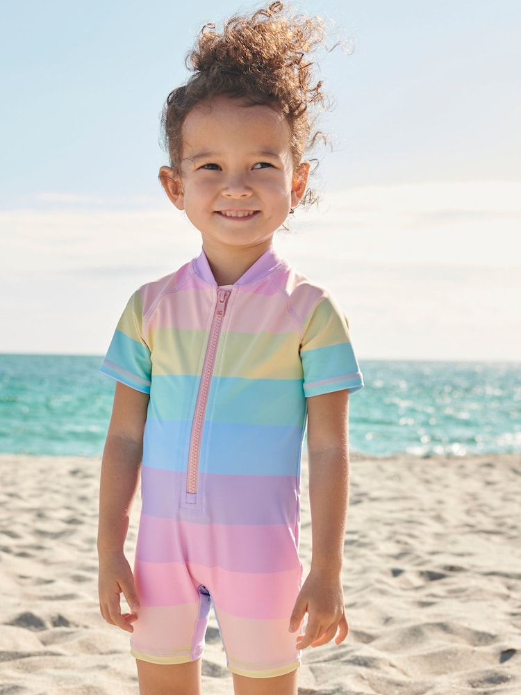 Multi Stripe Sunsafe Swimsuit (3mths-7yrs) - Image 1 of 4