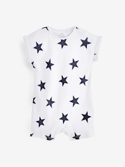 Navy Blue Baby Rompers 4 Pack - Image 2 of 5